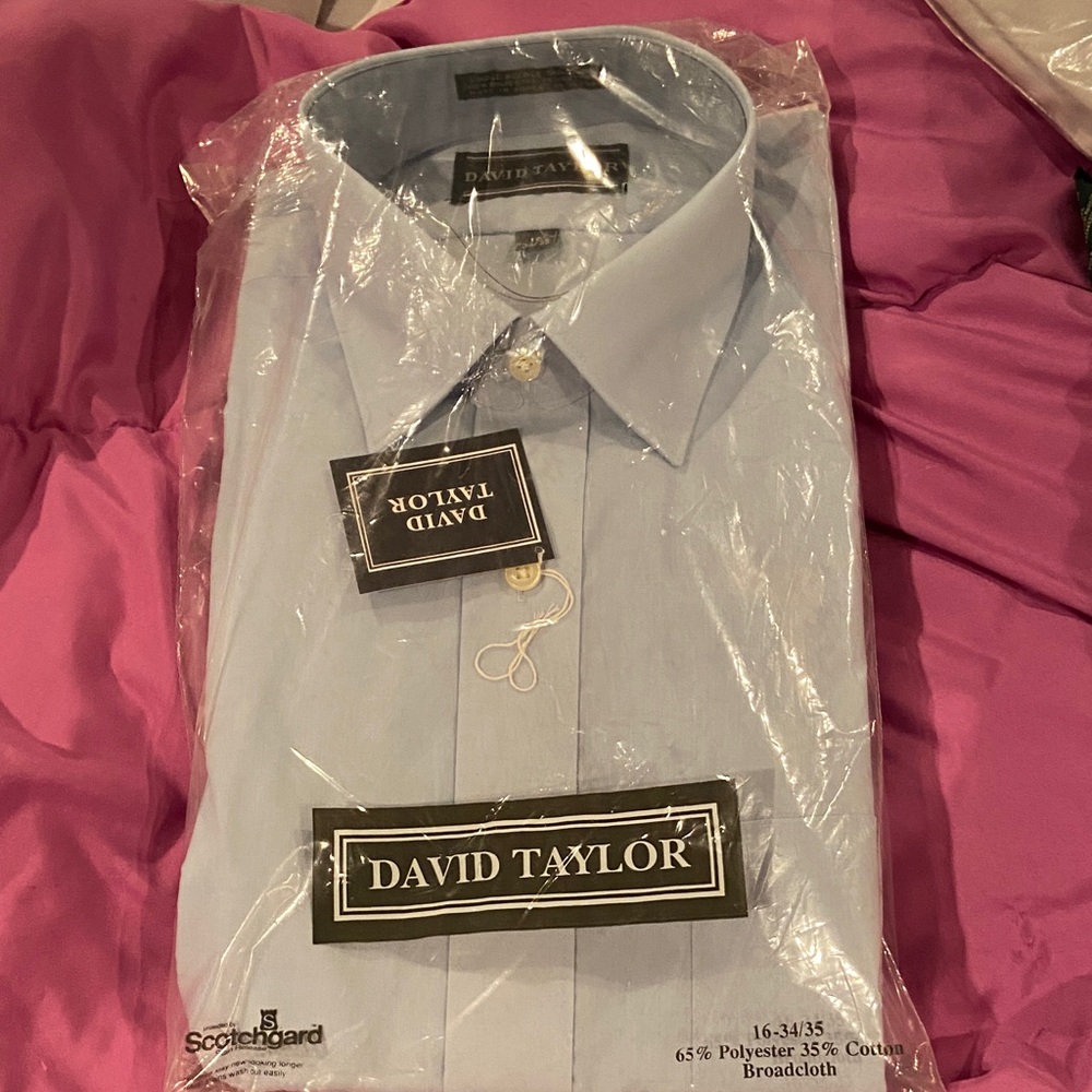 Men’s blue dress shirt